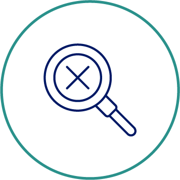 Icon of magnifying glass