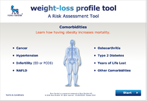 Weight-loss profile tool, a risk assessment tool