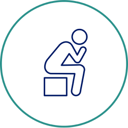 Patient sitting icon