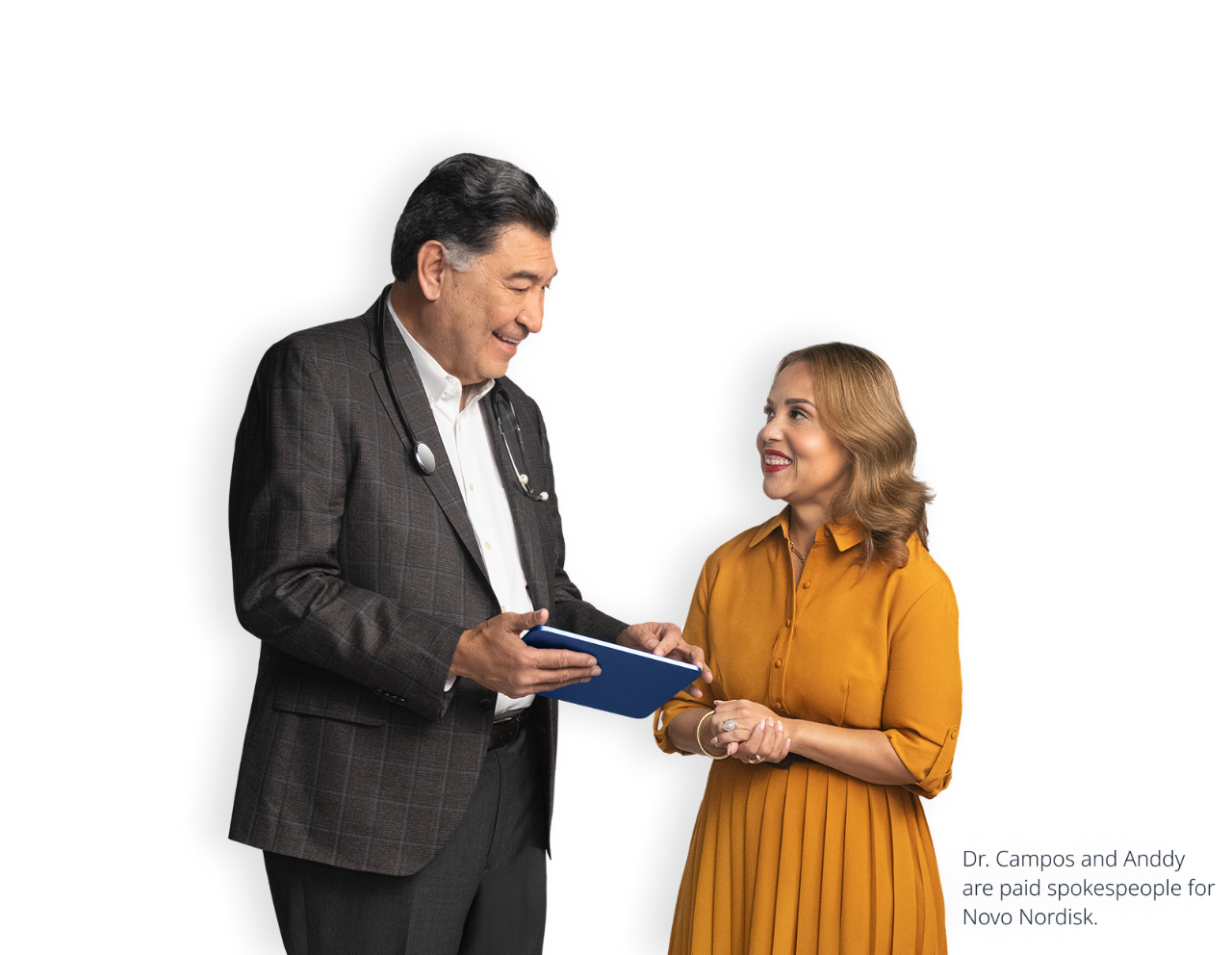 Dr. Campos with patient